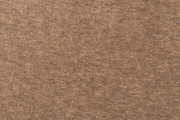 Bruine wol gebreide stof — Stockfoto