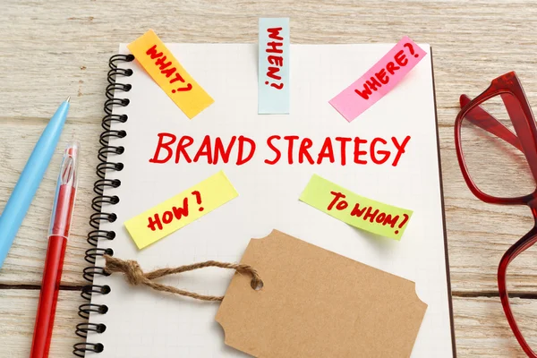 Brand strategy marketing — Stock Photo, Image