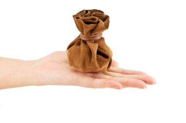 Vintage çanta para elde 