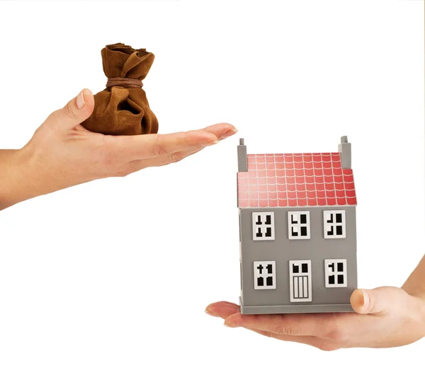 House and the old bag — Stock Photo, Image