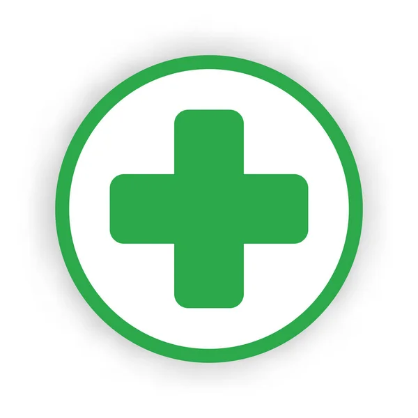 Hospital plus icon. Medical health symbol. Vector illustration. — Stock Vector
