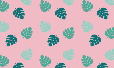 Yeşil Canavar yaprağıyla kusursuz desen.