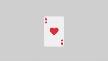 Kağıt oynayan dört as seti. Poker eli kazanmak. 4k