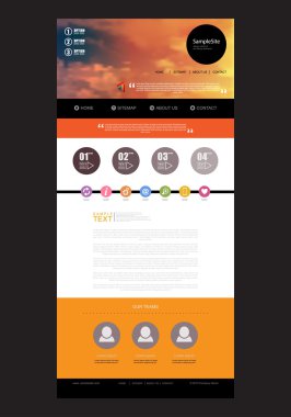 Web sitesi tasarım şablonu