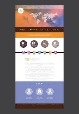 Web sitesi tasarım şablonu