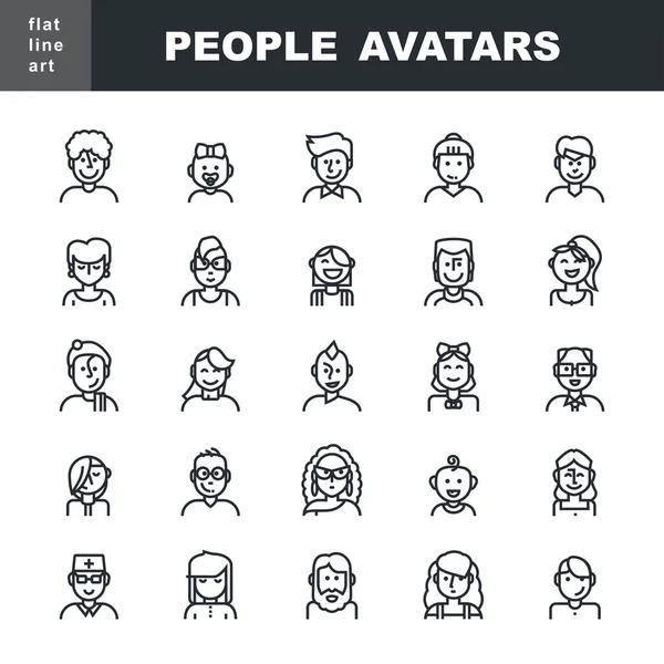 Avatars peuple ensemble — Image vectorielle