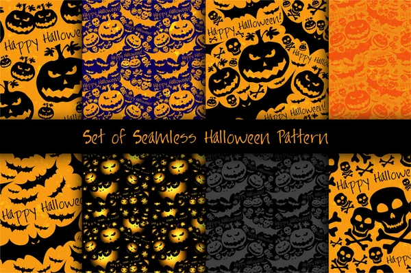 Patrones grunge Halloween — Vector de stock