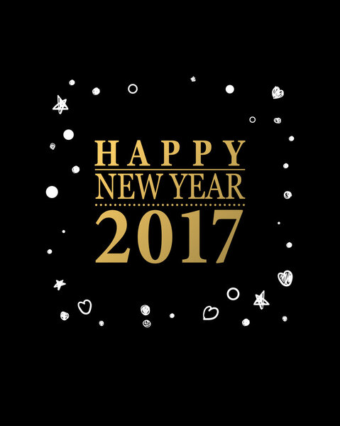 2017 Happy New Year card 