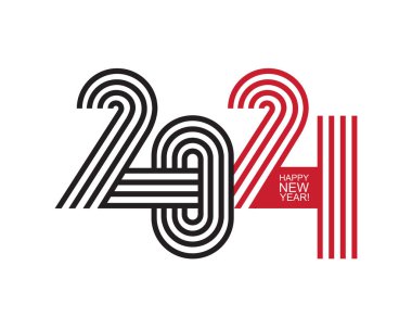 2021 Mutlu Yıllar Moda ve Minimalist Kart veya Özgeçmiş