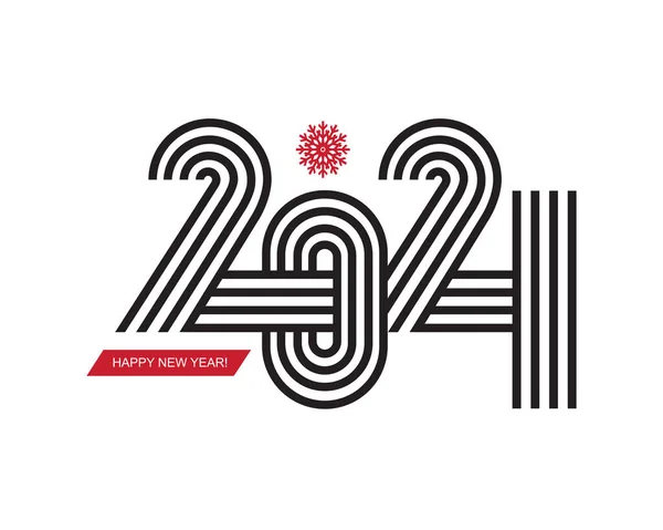 2021年新年快乐 简约的贺卡或背景 — 图库矢量图片