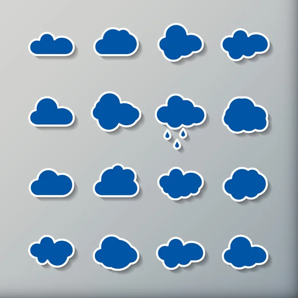 Collection de formes Cloud — Image vectorielle