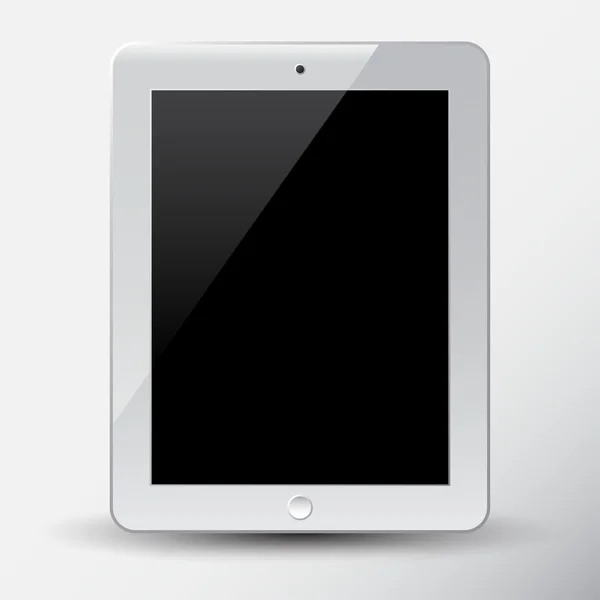Tablet PC bianco — Vettoriale Stock