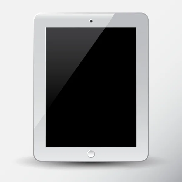 Vit tablet pc — Stock vektor