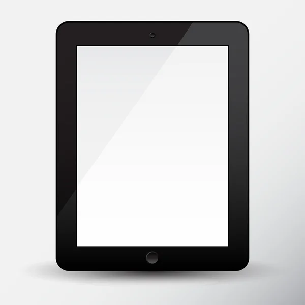 Zwarte tablet-pc — Stockvector