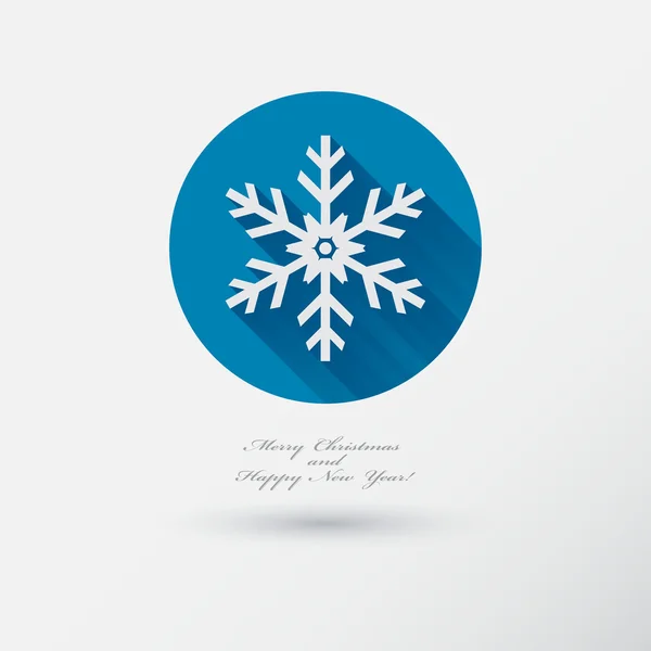 Icono de copo de nieve — Vector de stock