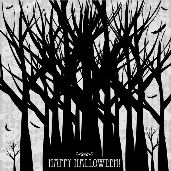 Halloween-kaart of achtergrond. — Stockvector