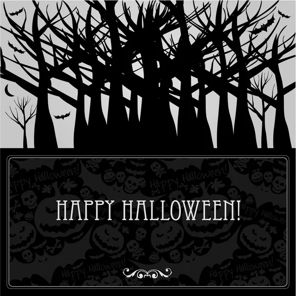 Halloween-kaart of achtergrond. — Stockvector