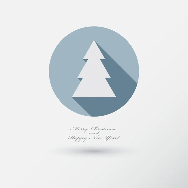 Kerstboom pictogram — Stockvector