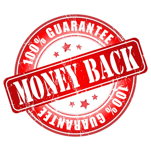 Money Back Guarantee stamp. — Stock Vector