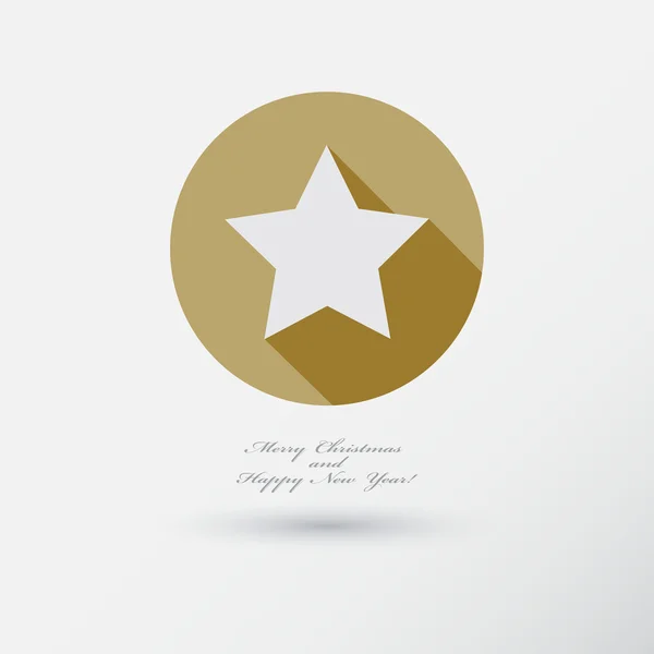 Estrella de Navidad icono — Vector de stock