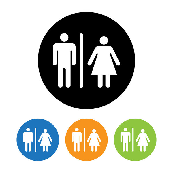 Символы мужского и женского туалета
