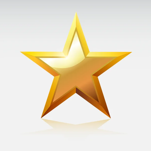 Gold star. — Stock Vector