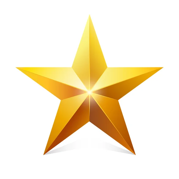 Estrella de oro. — Vector de stock