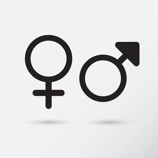 Gender symbol icons. — Stock Vector