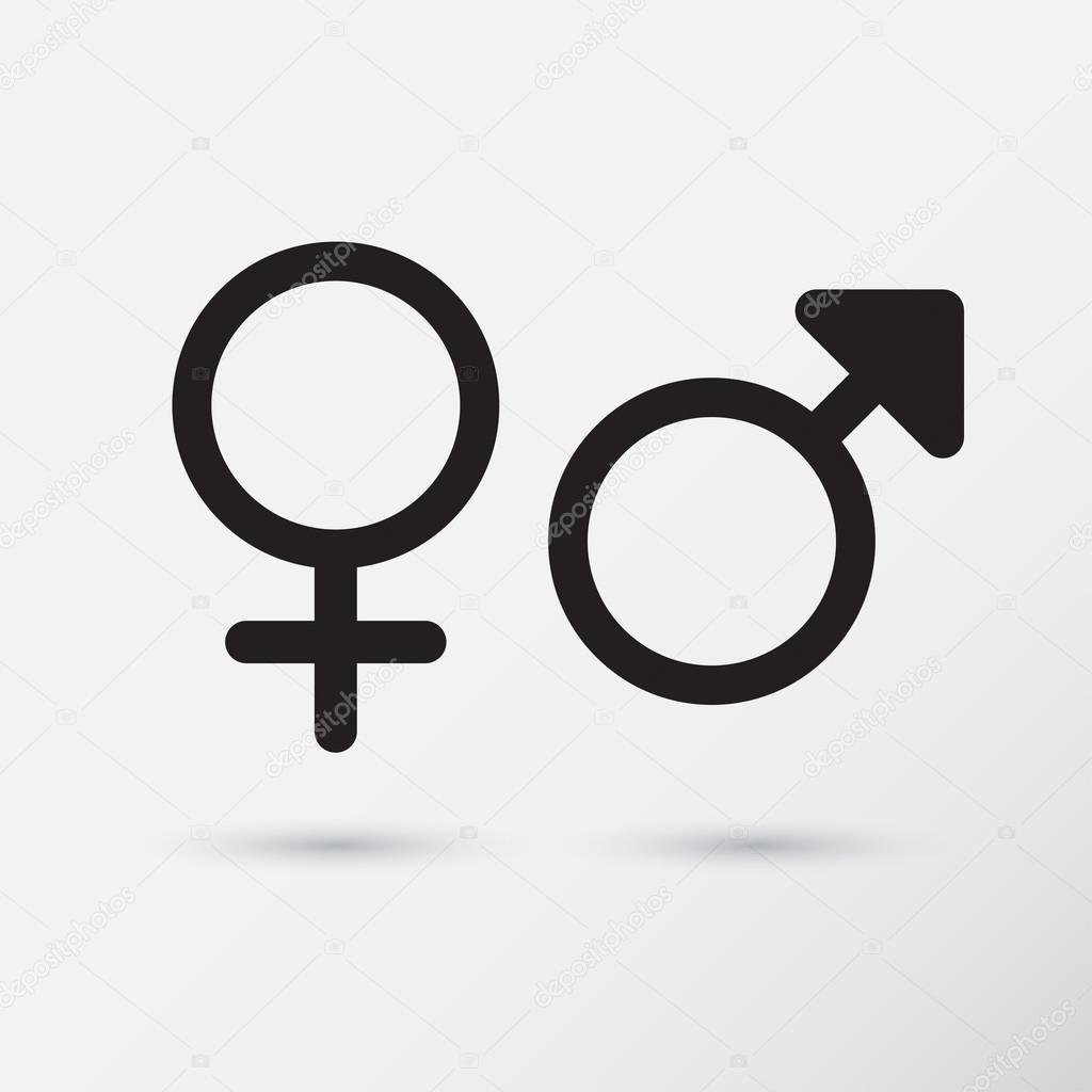 Gender symbol icons.