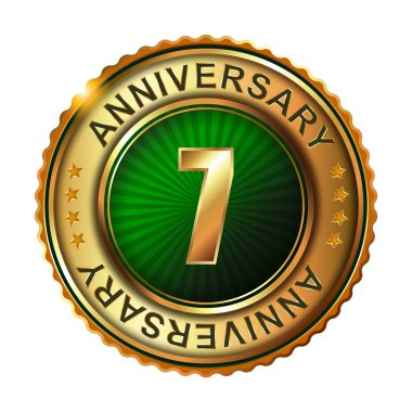7 yıl yıldönümü altın etiket