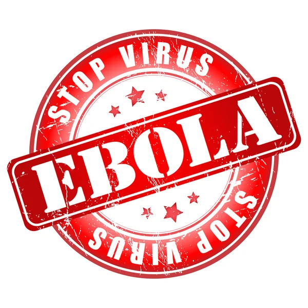 Ebola-vírus leállítja bélyegző. — Stock Vector