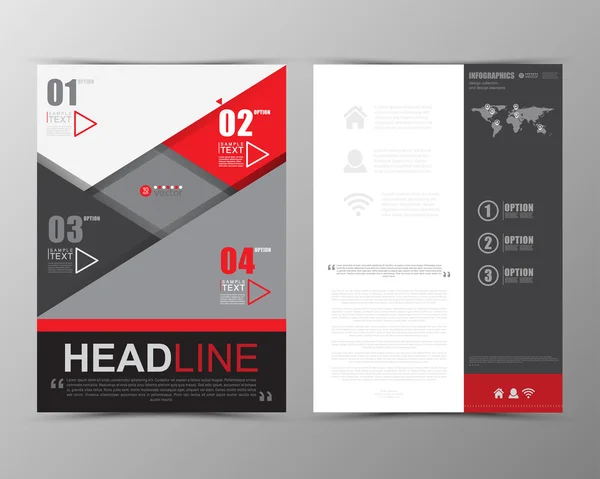 Soyut geometrik broşür şablonu.