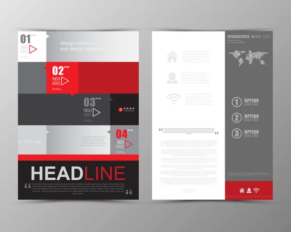 Resumo modelo de brochura geométrica . —  Vetores de Stock