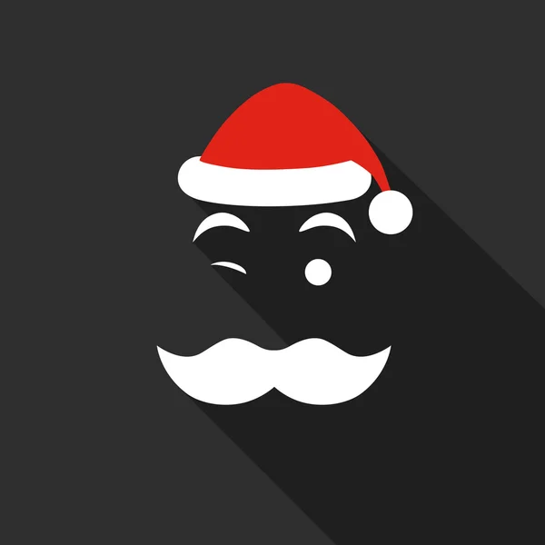 Santa Claus face. — Stock Vector