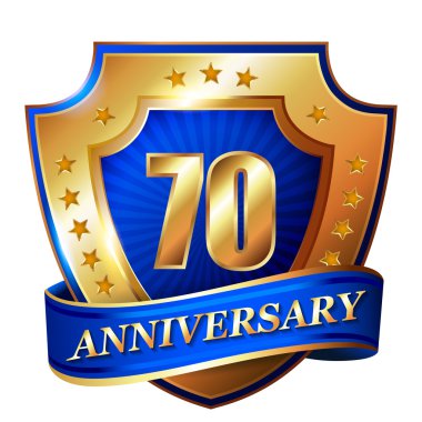 70 yıldönümü altın etiket