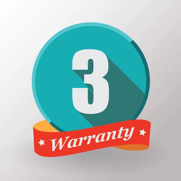 3 Warranty label — Stock Vector