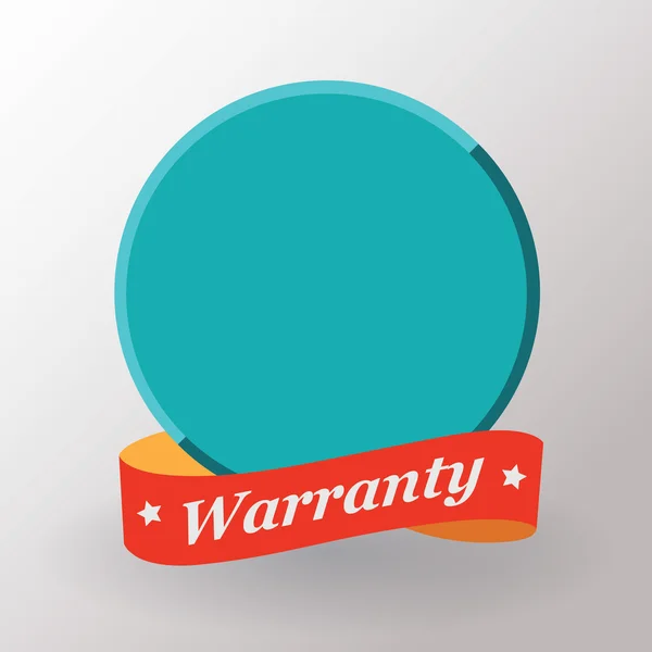 Empty Warranty label — Stock Vector