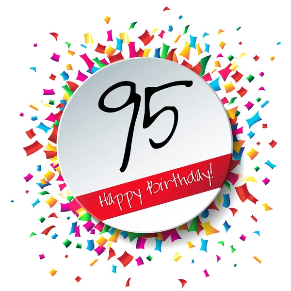 95 Happy Birthday background — Stock Vector
