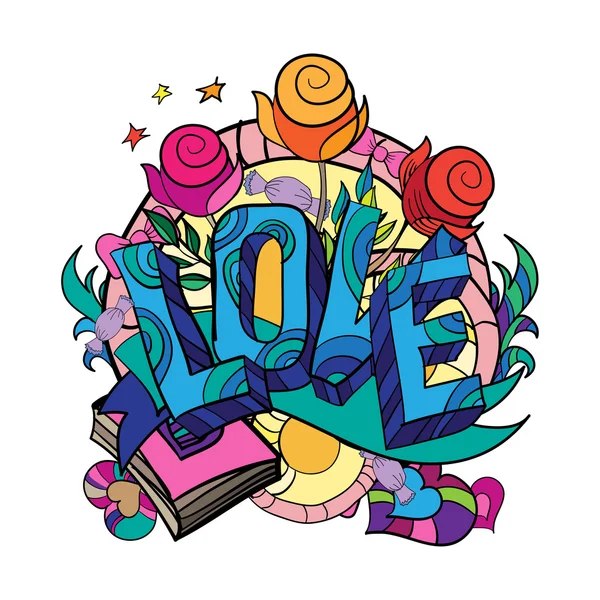 Αγάπη γράμματα χέρι — Διανυσματικό Αρχείο