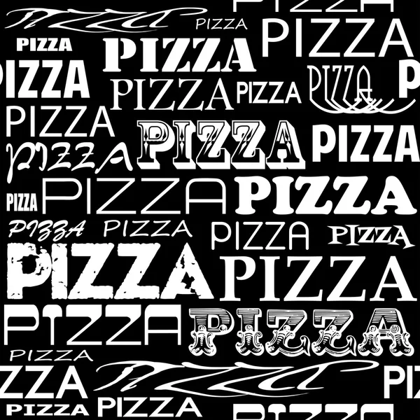 Senza soluzione di continuità "Pizza" modello . — Vettoriale Stock