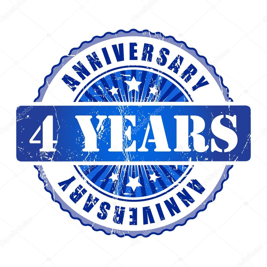 4 Years Anniversary Stamp Stock Vector Image By C Galastudio 4 Years Anniversary Stamp Stock Vector Image By C Galastudio