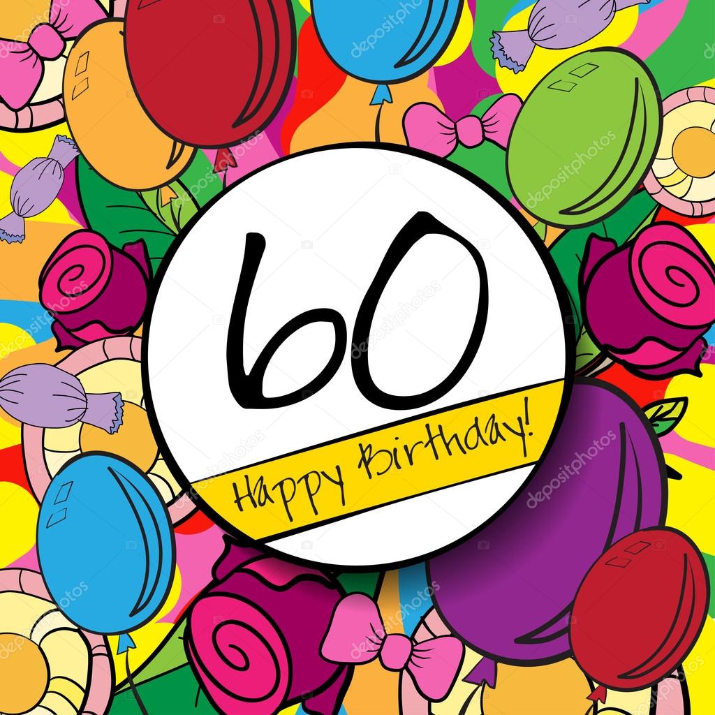 Hintergrund Geburtstag 60