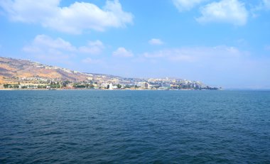 View of the city of Tiberias clipart