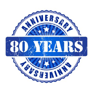 80 yıl yıldönümü damgası.