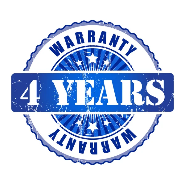 4 Years anniversary stamp. — Stock Vector