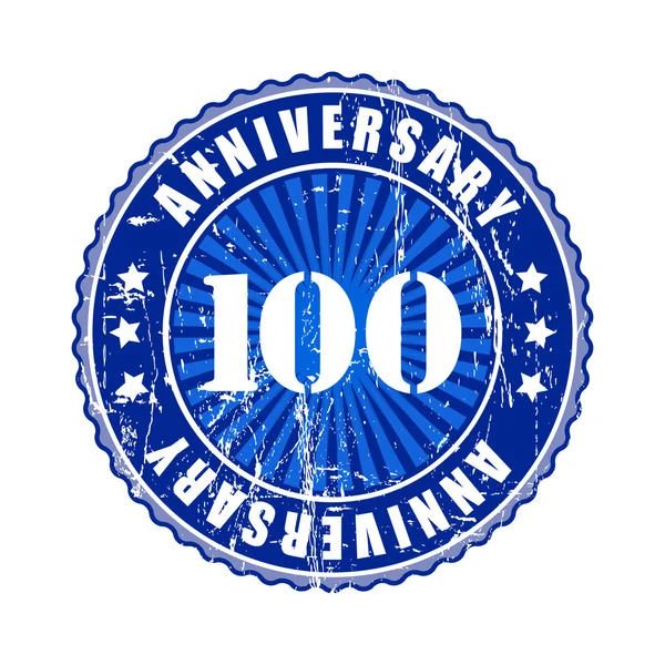 100 ans timbre anniversaire . — Image vectorielle