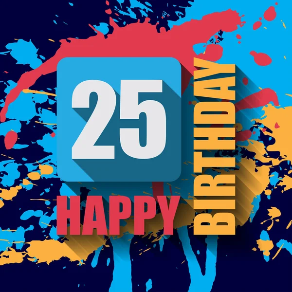 25 happy Birthday bakgrund — Stock vektor