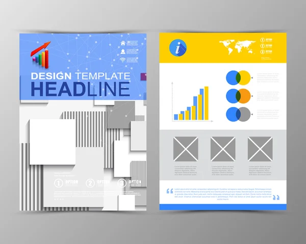 Modelo de brochura geométrica . —  Vetores de Stock