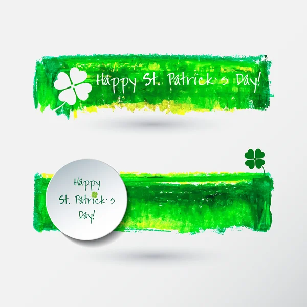 St. Patricks Day Banners — Stock Vector