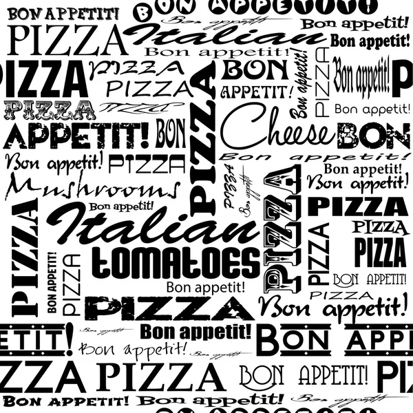 Modèle de pizza sans couture . — Image vectorielle